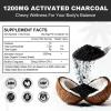 Activated Charcoal Gummies 1200mg, with Organic Coconut Shell Charcoal & 2 Billion Probiotics, Natural Gas & Bloating Relief, Digestive Support, Non-GMO, Vegan, Gluten Free, Blueberry Flavor, 60Ct view 2