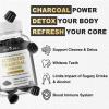 Activated Charcoal Gummies 1200mg, with Organic Coconut Shell Charcoal & 2 Billion Probiotics, Natural Gas & Bloating Relief, Digestive Support, Non-GMO, Vegan, Gluten Free, Blueberry Flavor, 60Ct view 4