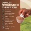 100% Grass Fed Whey Chocolate Protein Powder Only Four Ingrediants, Absolutely Nothing Artificial 25g of Grass Fed Whey Protein Per Serving Clean Post Workout Recovery Powder 2.84 lbs view 3