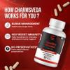 CHARMSVEDA Healthy Glucose Herbal Capsules with Fenugreek, Berberine, Neem, Bitter Gourd, Black Plum & Black Pepper | Daily Herbal Wellness Supplement | Vegan, Non-GMO | 60 Capsules view 3
