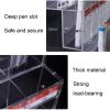Acrylic Display Pen Holder, Vertical Marker Organizer for Stationery, Large Capacity Pen Display Stand, Art Supply Storage for School Supplies view 4