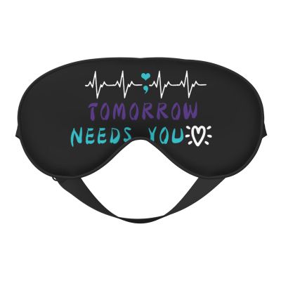 Suicide Prevention Awareness Sleep Eye Mask Blindfold for Women Men Travel Work Meditation Yoga