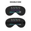 Suicide Prevention Awareness Sleep Eye Mask Blindfold for Women Men Travel Work Meditation Yoga view 2