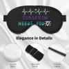 Suicide Prevention Awareness Sleep Eye Mask Blindfold for Women Men Travel Work Meditation Yoga view 4