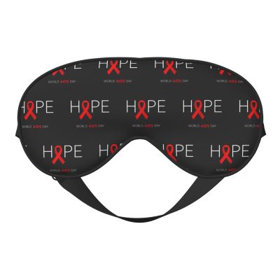 Aids Awareness Month Sleep Eye Mask Blindfold for Women Men Travel Work Meditation Yoga