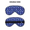 Nautical Funny Anchor Pattern Sleep Eye Mask Blindfold for Women Men Travel Work Meditation Yoga view 2