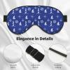Nautical Funny Anchor Pattern Sleep Eye Mask Blindfold for Women Men Travel Work Meditation Yoga view 4