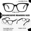 YUKANG Progressive Multifocal Reading Glasses for Women Men, Anti Glare Blue Light Blocking Multifocus Computer Glasses Black 1.75 view 2