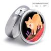 The Cat on The Flower Pot Metal Pill Box - 3 Compartment Mini Portable Pill Organizer for Purse & Pocket, BPA-Free Travel Pill Case for Vitamins, Medication, Supplements view 2