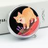 The Cat on The Flower Pot Metal Pill Box - 3 Compartment Mini Portable Pill Organizer for Purse & Pocket, BPA-Free Travel Pill Case for Vitamins, Medication, Supplements view 4