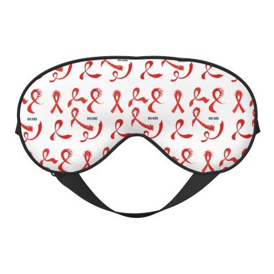 Aids Awareness Month Sleep Eye Mask Blindfold for Women Men Travel Work Meditation Yoga