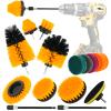 18PCS Drill Brush Attachments Set, Power Cleaning Scrub Brushes with Scrub Pads, Sponge, Extend Long Attachment, Cleaning Brush Supplies for Bathroom Bathtub, Grout, Tile, Sinks, Corners, Car Wheel view 1