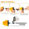 18PCS Drill Brush Attachments Set, Power Cleaning Scrub Brushes with Scrub Pads, Sponge, Extend Long Attachment, Cleaning Brush Supplies for Bathroom Bathtub, Grout, Tile, Sinks, Corners, Car Wheel view 3