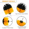 18PCS Drill Brush Attachments Set, Power Cleaning Scrub Brushes with Scrub Pads, Sponge, Extend Long Attachment, Cleaning Brush Supplies for Bathroom Bathtub, Grout, Tile, Sinks, Corners, Car Wheel view 4