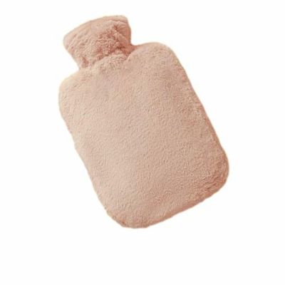 1000Ml/2000Ml Portable Refillable Hot Water Bottle, Plush Hot Water Bottle Cover, Soft Hand Warmer-Pink 1000Ml