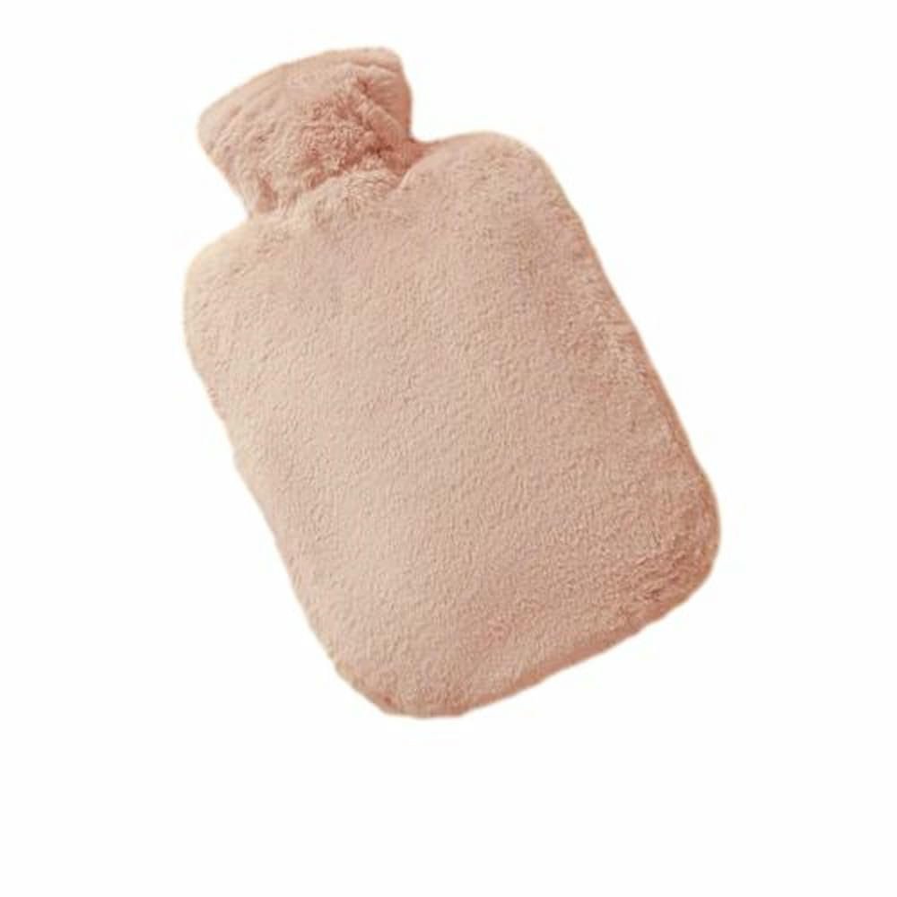 1000Ml/2000Ml Portable Refillable Hot Water Bottle, Plush Hot Water Bottle Cover, Soft Hand Warmer-Pink 1000Ml