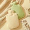 1000Ml/2000Ml Portable Refillable Hot Water Bottle, Plush Hot Water Bottle Cover, Soft Hand Warmer-Pink 1000Ml view 2