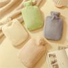 1000Ml/2000Ml Portable Refillable Hot Water Bottle, Plush Hot Water Bottle Cover, Soft Hand Warmer-Pink 1000Ml view 3