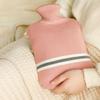 1/2 Liter Knitted Hot Water Bottle Set, Large Capacity, Water-Filled, Leak-Proof, Hand Abdomen Warmer-1000Ml Green view 3