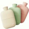 1000Ml Soft and Comfortable Thick Hot Water Bottle with Soft Cloth Cover Hand Warmer-Green view 2