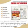 CRISPY DRIED PAPAYA 2.47 oz (70g) VIETFARMFOOD: Freeze-dried, no sugar added, naturally sweet. Nutritious, pure, and crunchy. Great for snacking, toppings, desserts, or healthy gifting. view 4