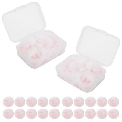 12 Pairs Pink Ear Plugs, Wax Cotton Ear Plug Noise Cancelling Reduction Earplugs for Swimming Travel Snoring Concerts