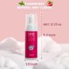 Fluoride Free Foam Kids Toothpaste - Natural Teeth Clean and Whitening Toothpaste with Mint Flavor for U Shaped Toothbrush Travel Size (2Strawberry) view 3