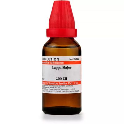Willmar Schwabe India Homeopathic Lappa Major 200 CH (30ml) - by Pharmazenix
