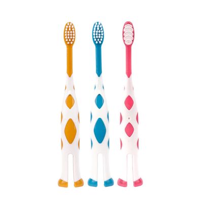 COLLBATH 6pcs Soft Bristle Toothbrush for 2-5 Years Old Non-Slip Handle Oral Care Brush for Boys and Teeth and Gums Bathroom Accessories 6 Pieces (2 Sets of 3)