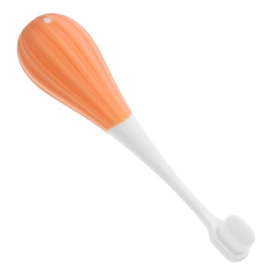 CONGARTENO Cute Toothbrush for Soft Bristles Manual Toothbrush for Ages Comfortable Grip and Handle Creative Hot Air Balloon Design in Orange