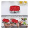 Romantic Heart Shape Pill Organizer Metal Pill Box - 2 Compartments, Sleek & Portable Medicine Case for Travel, Daily Use view 4