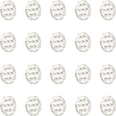 20 Pack High Borosilicate Glass Screens, 8mm (0.3 Inch) 7-Hole Honeycomb Design - Reusable, Durable & Easy to Clean for Filtering & Crafting