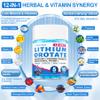 12-in-1 Lithium Orotate 5mg 10mg with Ashwagandha & L-Theanine, Lithium Orotate for Mood, Calm, Cognitive & Brain, High Bioavailability Trace Mineral, Lemon Balm, Magnesium Glycinate, 2 Pack view 3