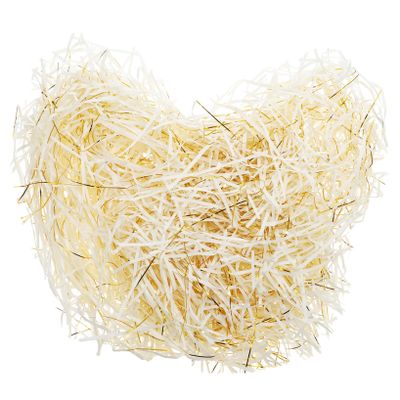 CONGARTENO Shredded Paper Packaging Material Thick Raffia Grass Filler for Boxes Basket Filling Wedding Birthday Anniversary Protective Cushioning