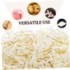 CONGARTENO Shredded Paper Packaging Material Thick Raffia Grass Filler for Boxes Basket Filling Wedding Birthday Anniversary Protective Cushioning view 3