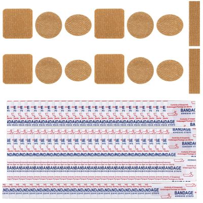 200pcs Small Round Circle Dot Plasters for Wounds, 4 Styles Mini OvalFlexible Tiny Square Adhesive Bandage for Hiding Skin Nose Hands Face Spots Ideal First Supplie (4 Sizes)