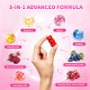 XIAAN Beet Root Gummies for Women & Men, Beetroot Supplement Beet Chews with Vitamins Grape Seed for Antioxidant Supoort & Immune Health, Sugar-Free/Vegan/Organic,Raspberry Flavor 120 Count view 3
