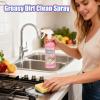 Kitchen Cleaner Spray - 120ml Stain Spray Cleaner, Powerful Oil Remover, Multi Degreaser | for Counter Cabinet Barbeque Restaurant Oven Grill Stove Dishes Pot Pan Home Use view 2