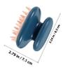 Beatifufu Portable Silicone Hair Scalp Massager Brush Blue Soft Body Scrubber for Deep Cleansing Scalp Relaxation and Hair Root Protection Handheld Shower Tool for Travel and Home Use view 2