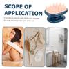 Beatifufu Portable Silicone Hair Scalp Massager Brush Blue Soft Body Scrubber for Deep Cleansing Scalp Relaxation and Hair Root Protection Handheld Shower Tool for Travel and Home Use view 3