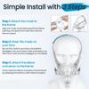 2 Packs Full Face CPAP Mask Cushion (M) for ResMed Airfit F30, Highlights Minimal Contact & Leak-Free Seal, Compatible with Original F30 Frame - F30 Mask Medium Accessories - Only Cushion Included view 4
