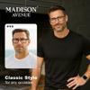 Madison Avenue 2 Pack Classic Square Blue Light Blocking Reading Glasses for Men, Sport Computer Readers Eyeglasses Anti Glare Black/Blue +2.5 view 2
