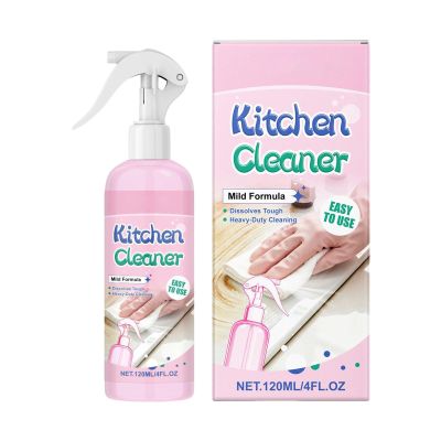 Kitchen Cleaner Spray, No-Scrub Cleaning Power, 7.5x4.7x17cm, Dirt Clean Spray, All Purpose Stain Removal, Efficient Grime Elimination, For Counter Cabinet Barbeque