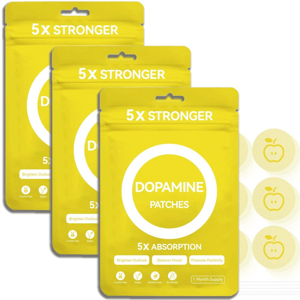 huangirl Dopamine Patches | 90 Pack (3PCS) | Vegan Plant-Based Formula - for Men & Women