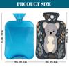 Hot Water Bottle with Cover 2L Cute Tree Leaf Koala Hot Water Bag for Pain Relief Period Cramps, Winter Warmer view 2