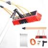 Glass Cleaning Brush Home Water Fed Telescopic Pole Kit Solar Panel Brush Rotating for Photovoltaic PanelWindow Cleaning Pole with Brush - Water/Hose Fed Equipment for Solar Panels and Phot view 1