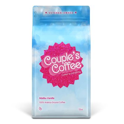 Couple's Coffee Malibu Vanilla Flavored Coffee, 12oz