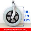 APSEQR Wheelchair Wheels Replacement with Bearings, Non Slip Wear Resistant Solid Rubber Tire for Manual Wheelchairs (Gray Small Wheel, 7 inch) view 3