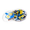 M&M'S Milk Chocolate Round Hanukkah Gift Box - Blue, Yellow & White M&M'S Chocolate Candies with Hanukkah Themed Images view 1