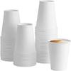 12 oz White Paper Hot Cups Disposable Coffee Cups Hot Drink Paper Cups for Latte Cappuccino Tea Chocolate (1000) view 3